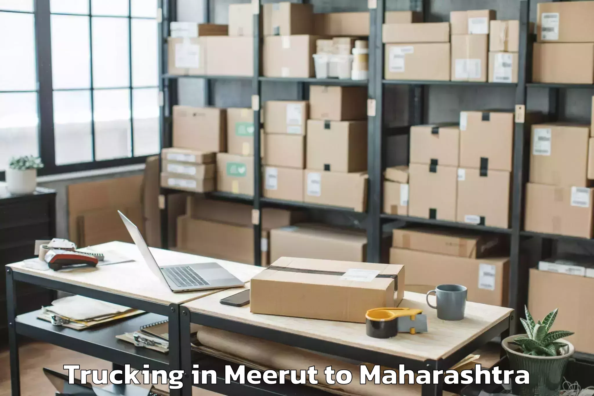 Book Meerut to Loha Nanded Trucking Online